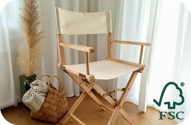 Holzregiestuhl