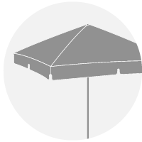 Sonnenschirm mit Volant Sonnenschirm mit Volant