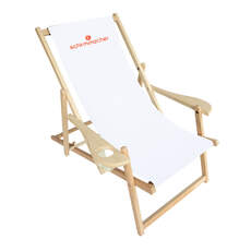 Sedia a sdraio con portabicchieri - Posizione 1 Sedia a sdraio con portabicchieri - Posizione 1