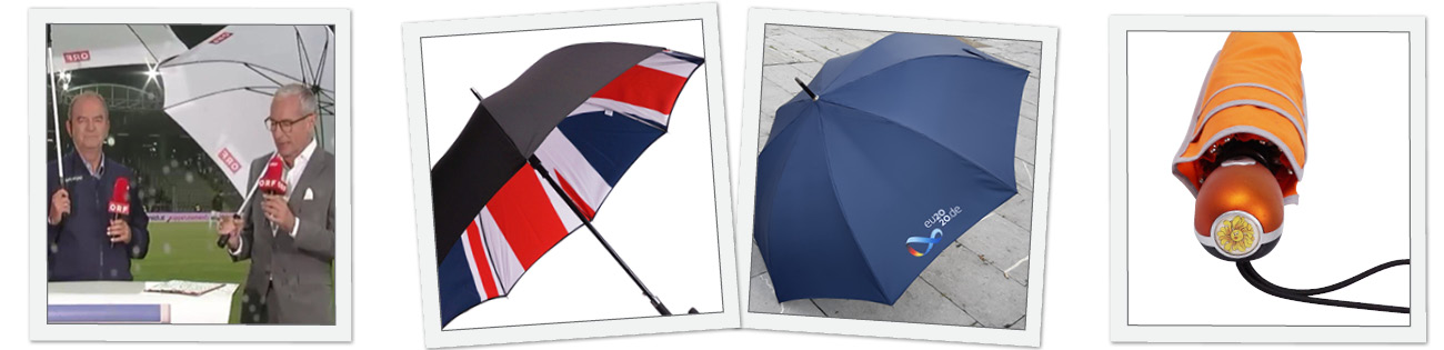 Esempi di ombrelli personalizzati di Schirmmacher
